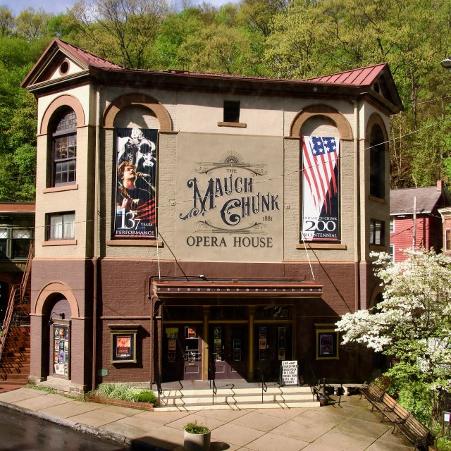outside of the Mauch Chunk Opera House in Jim Thorpe PA