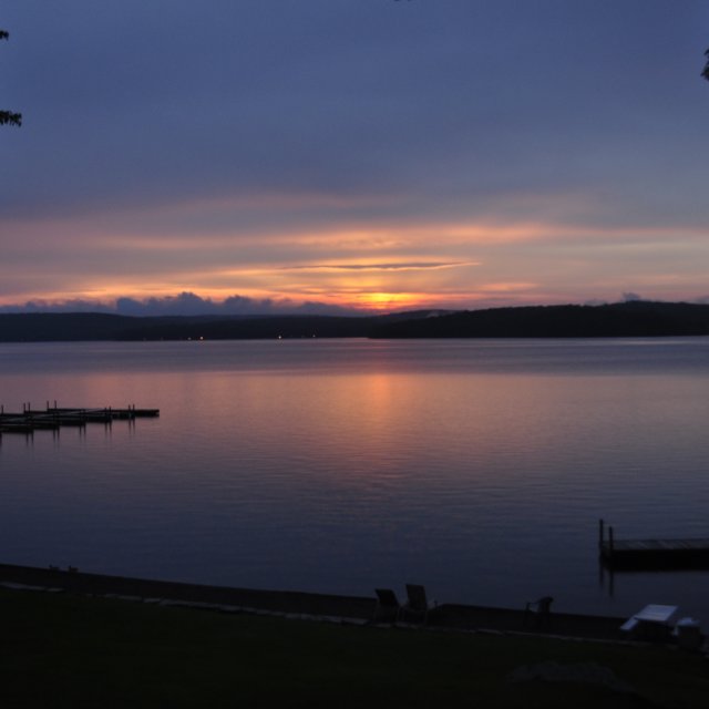 Enjoy at Sunset at Lake Wallenpaupack in the Pocono Mountains