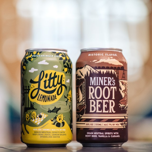Can of spirits from a distillery