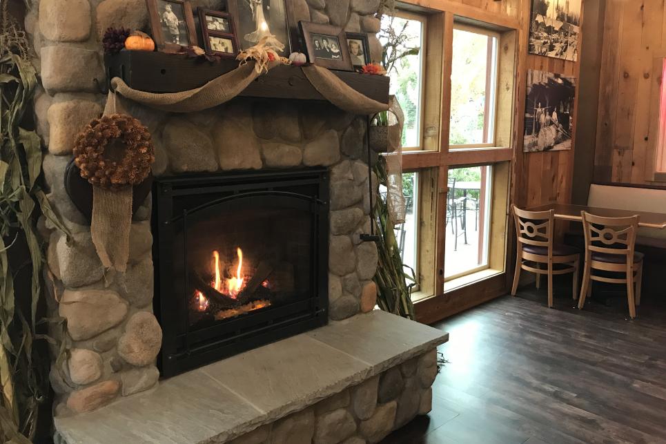 Coburg Pizza Company Fireplace by Taj Morgan