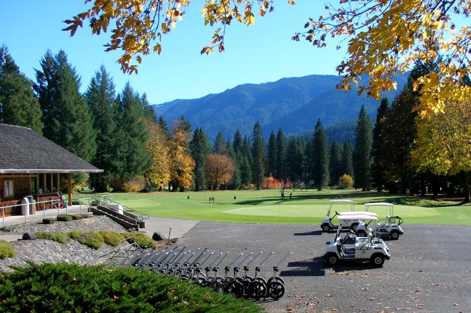Tokatee Golf Course in Fall by Larry Moran