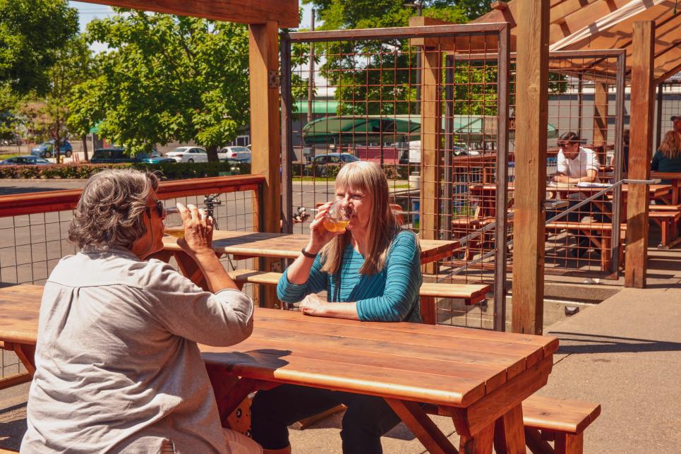 Wildcraft Cider Works patio by Melanie Griffin