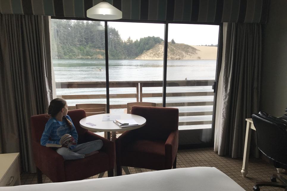 Siuslaw River View From River House hotel in Florence by Taj Morgan