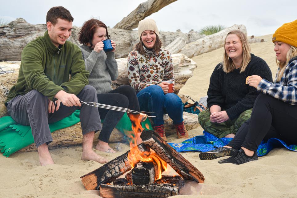 North Jetty Beach Bonfire