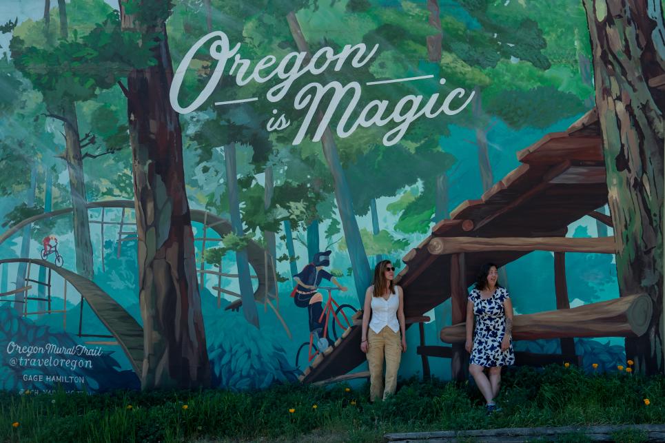 Oregon is Magic Mural in Oakridge