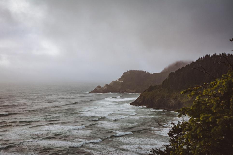 Winter Ocean Oregon Coast by Taylor Higgins