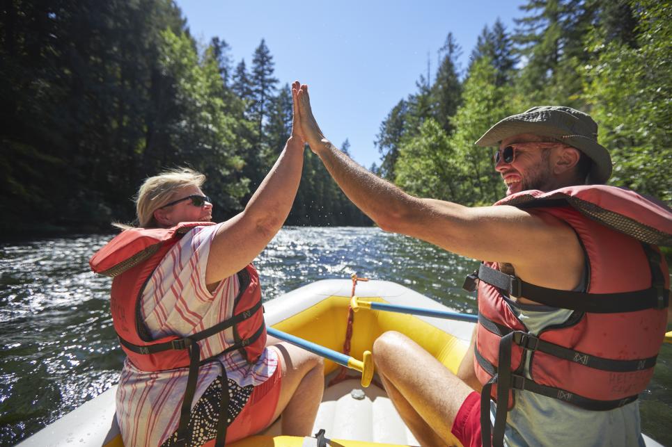 Rafting the McKenzie River with A. Helfrich Outfitter
