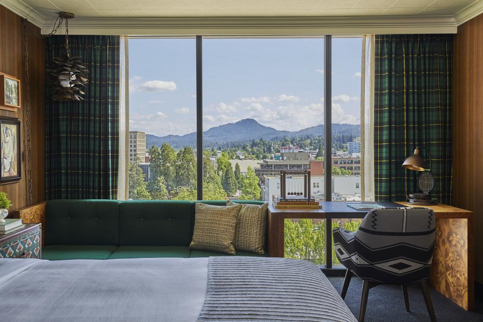 View of Spencer Butte from the Graduate Eugene Hotel by Christian Horan
