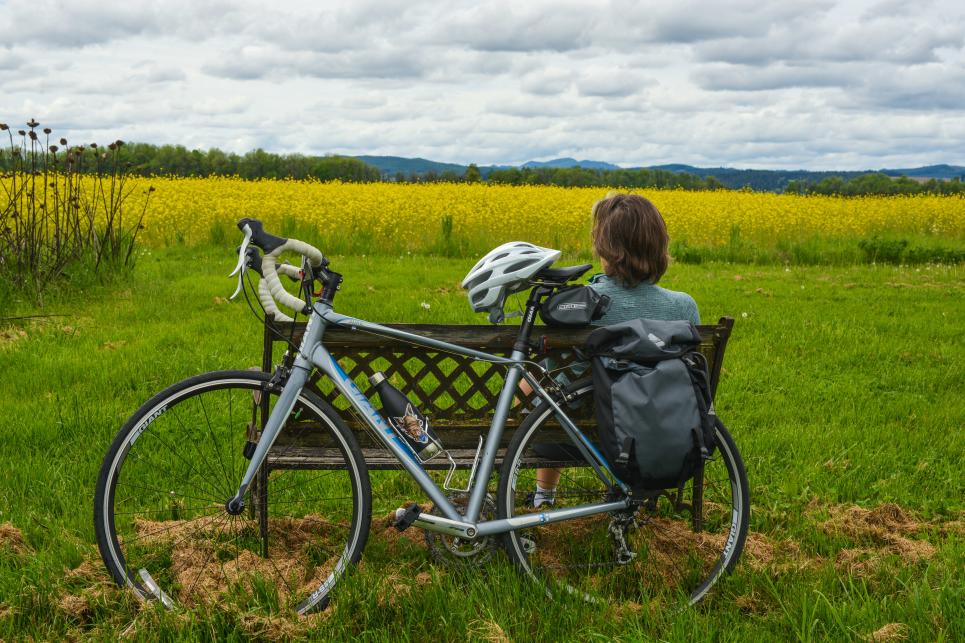 Cycling at Camas Country Mill