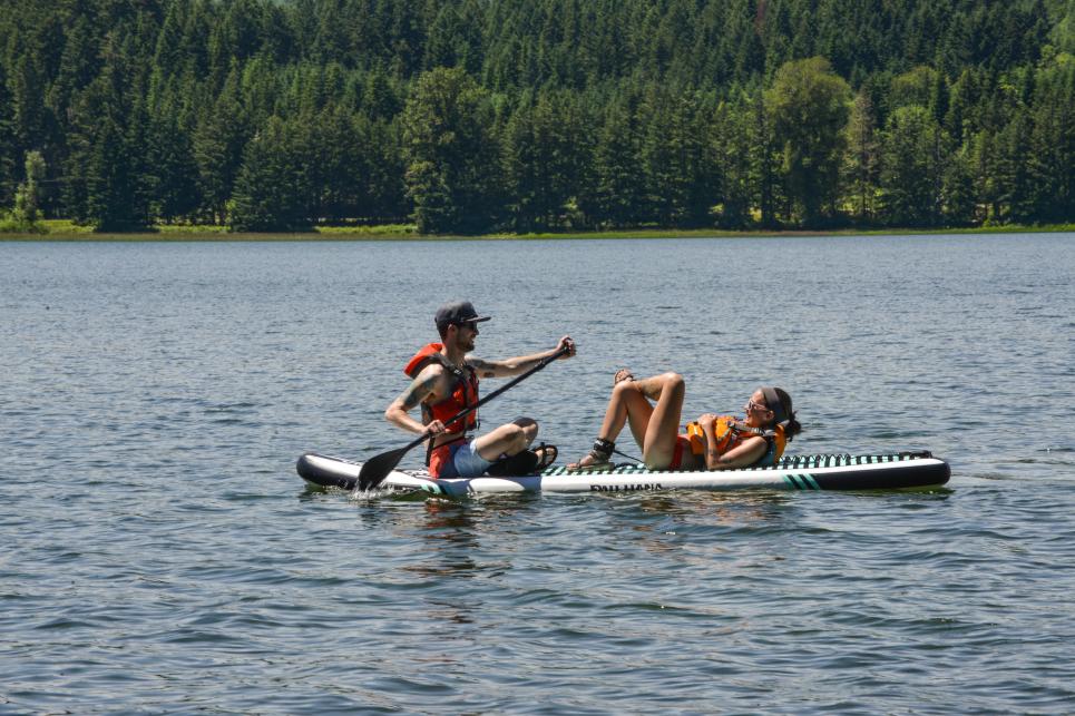 Stand Up Paddle Boarding on Cottage Grove Lake by Melanie Griffin