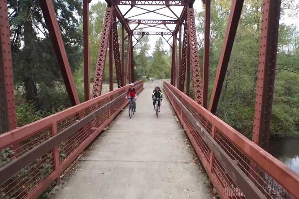 Cycling the "Stand By Me" Movie Bridge by Eugene, Cascades & Coast