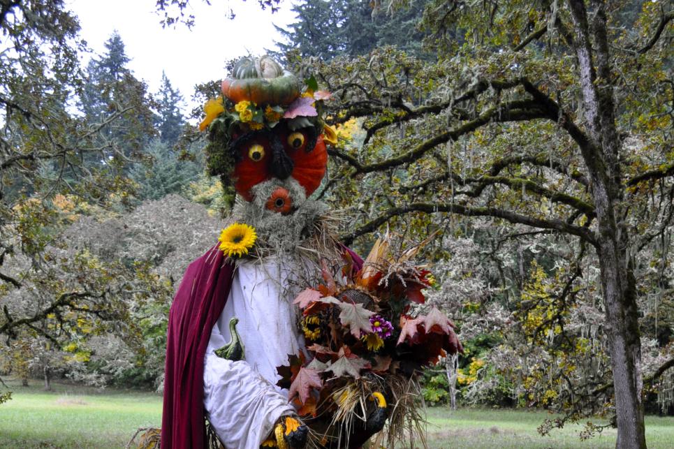 Scarecrow at Mount Pisgah Mushroom Festival by Caroline Harben