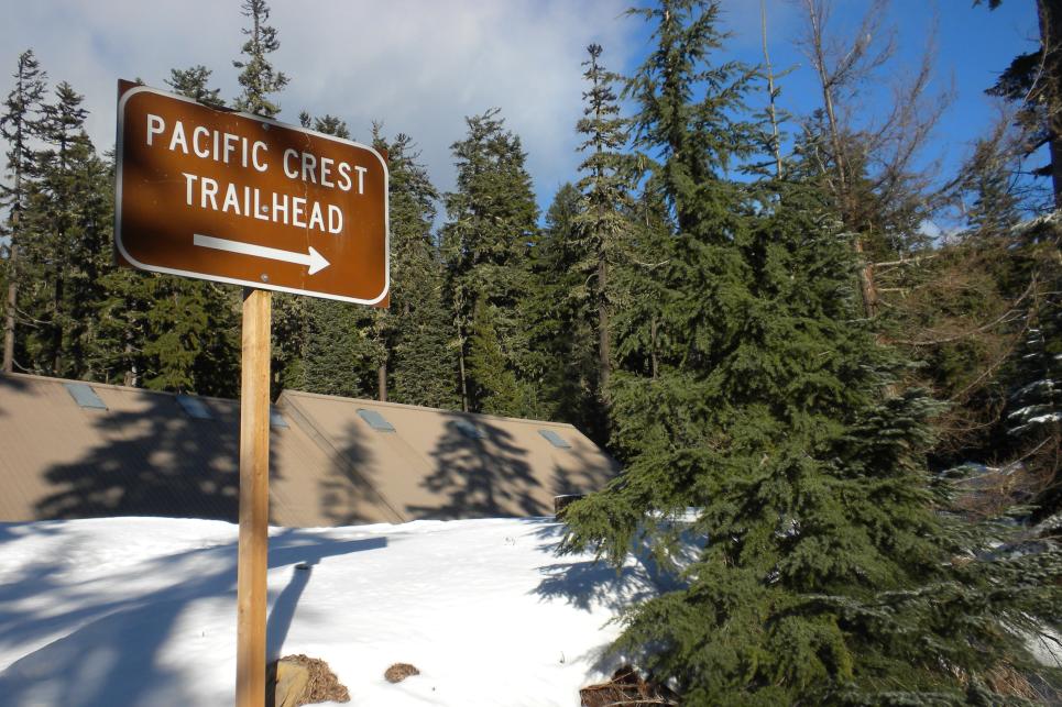 Pacific Crest Trailhead Sign by Sally McAleer