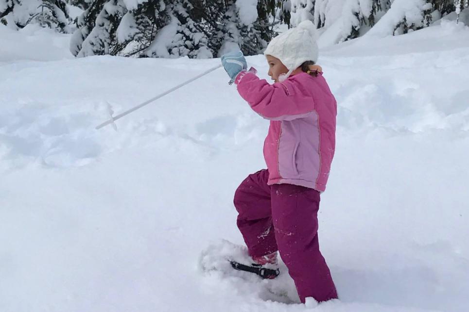 Snowshoeing at Salt Creek Park by Taj Morgan