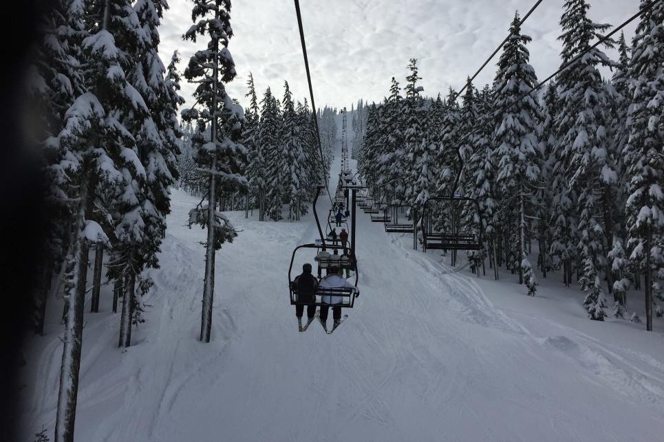 Ski Lift at Willamette Pass by Thomas Moser