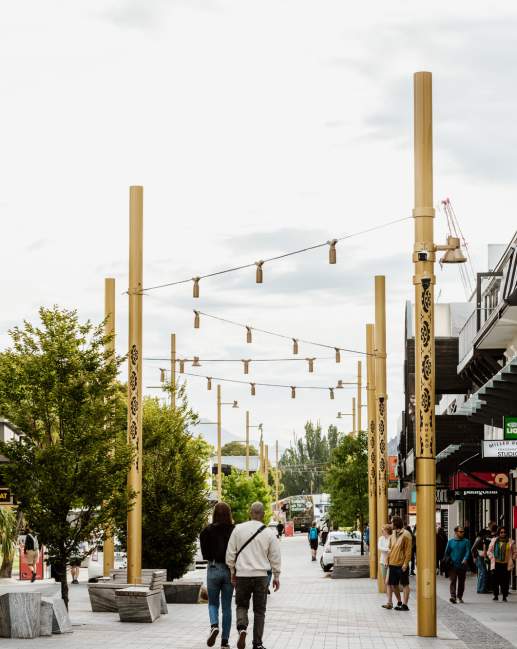 View looking down Queenstown Street