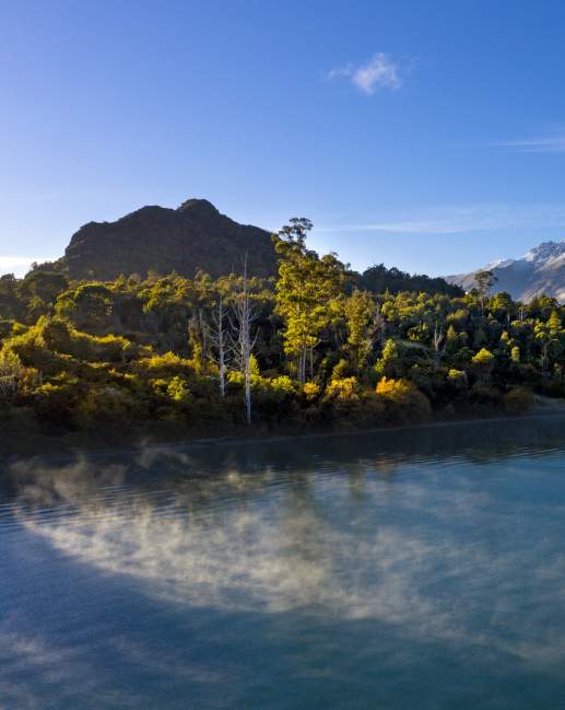 Scenic of Bob's Cove with lake and mountain views