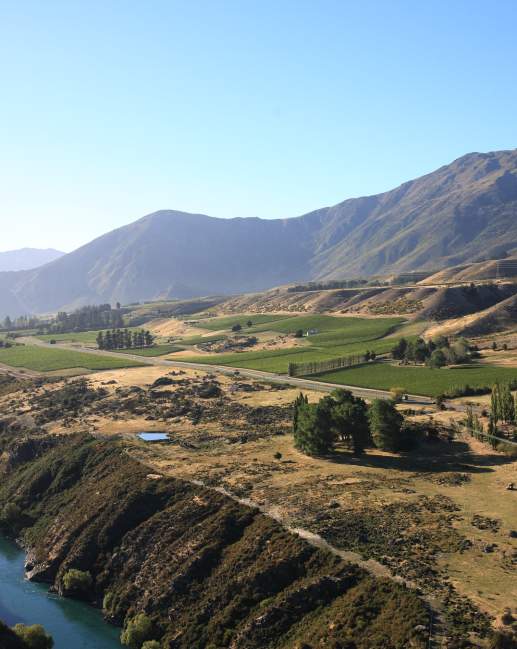 Gibbston Valley Station aerial view