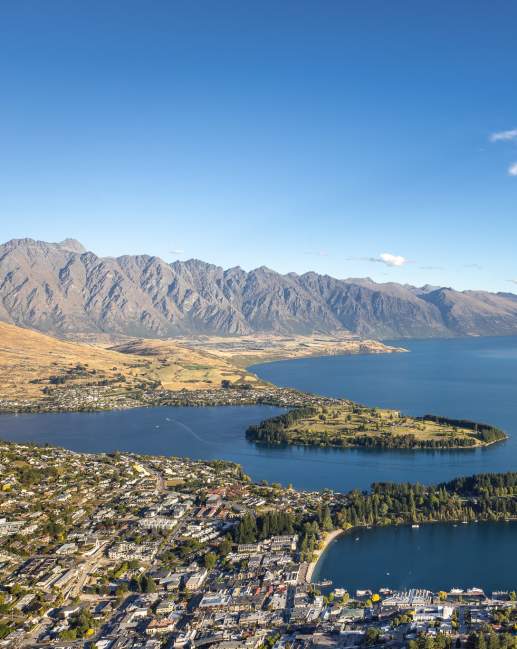 Aerial of Queenstown