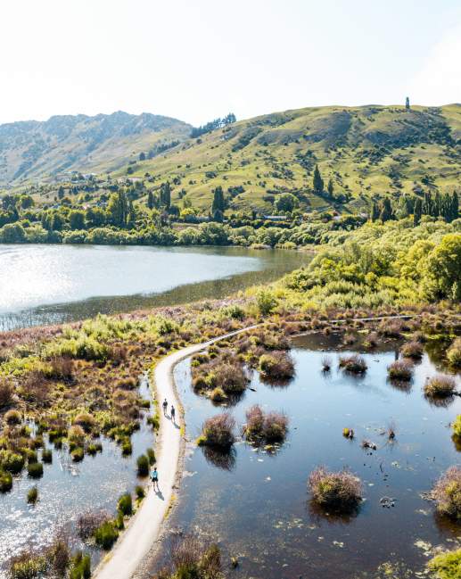 Aerial of Lake Hayes