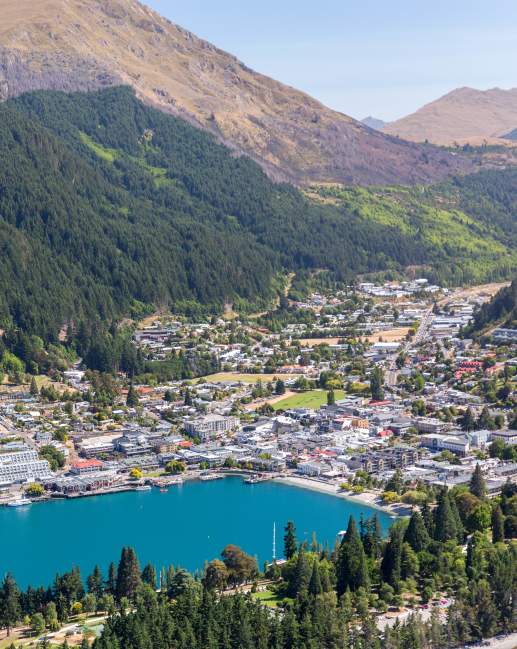 Queenstown Bay Aerial view