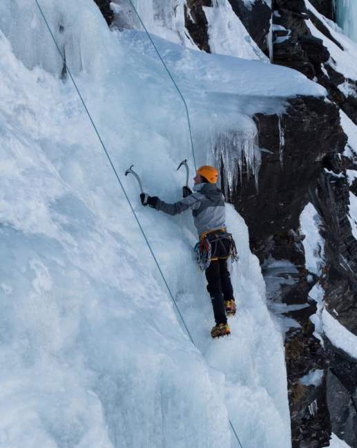 Ice Climbing on Wye Creek