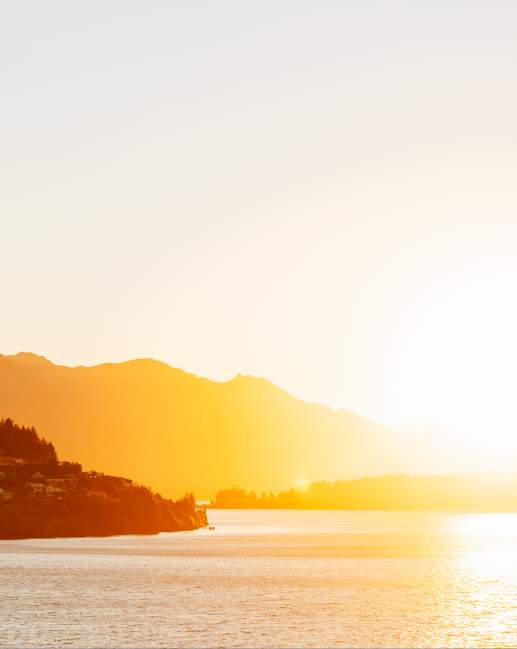 Sunset over Queenstown