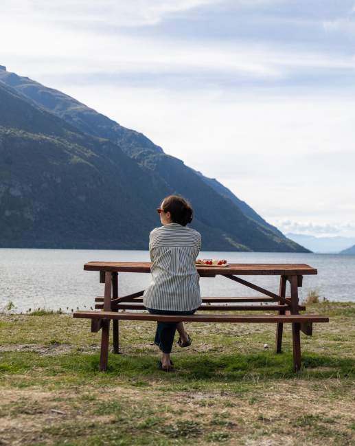 Kingston Picnic at the lakefront in autumn