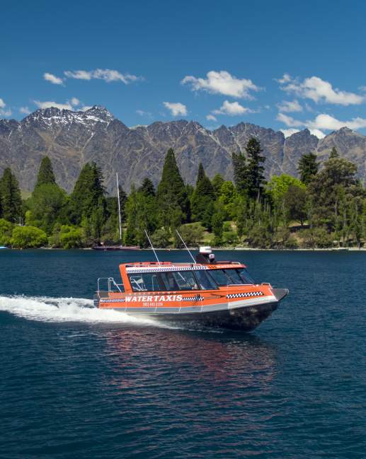 Queenstown water taxi on Lake Whakatipu