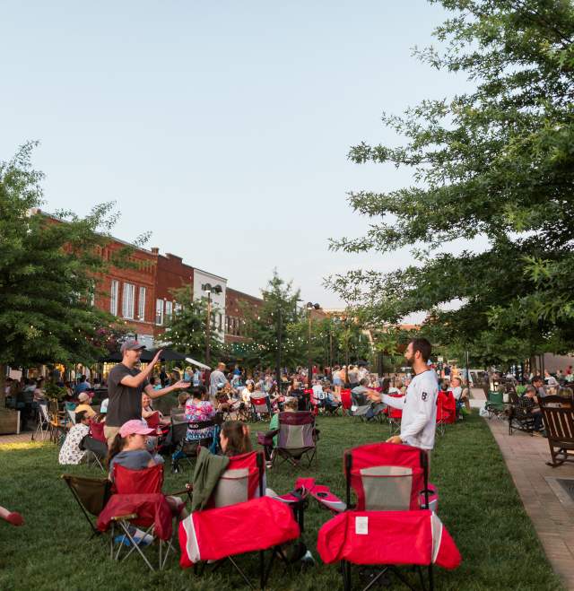 Downtown Hickory_Union Square_Under the Sails Music_ Destination Guide Cover Photo 2026