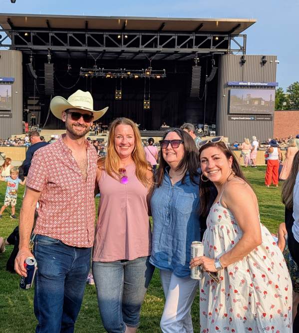 Amphitheater opening with staff