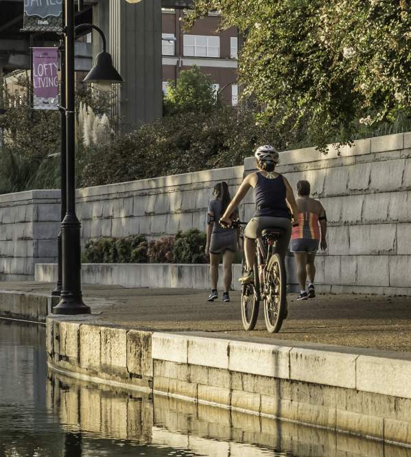 Cycling at Riverfront Canal Walk
