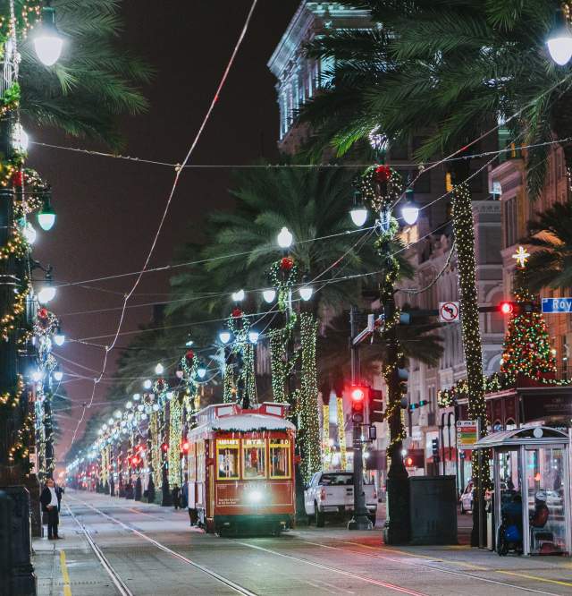 Canal Street Christmas - Canal Streetcar - 2016
