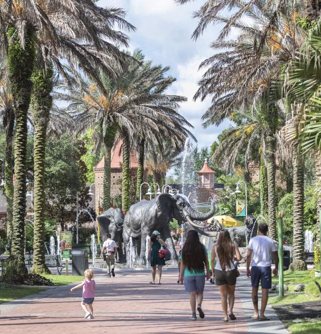 Audubon Zoo Elephant Fountain