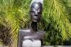 Zimsculpt: Sculpture of a Woman Sitting at Peace River Botanical & Sculpture Gardens
