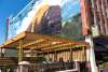 Friends dining on the outdoor patio deck at Nawa on The Landing