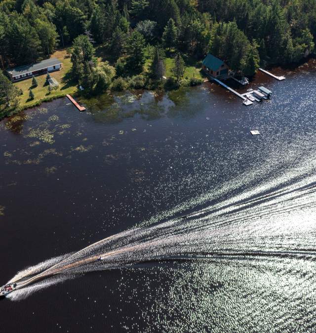 Drone- Knee Boarding- Dog Lake