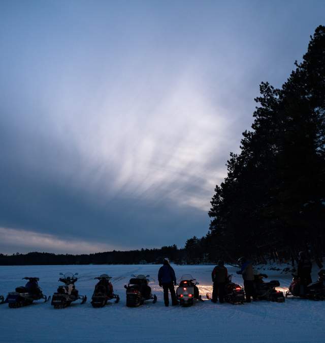 Snowmobiling Pine Isle Medicine Lake