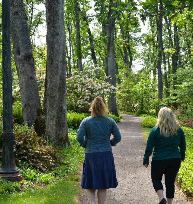 Walking in Hendricks Park by Melanie Griffin