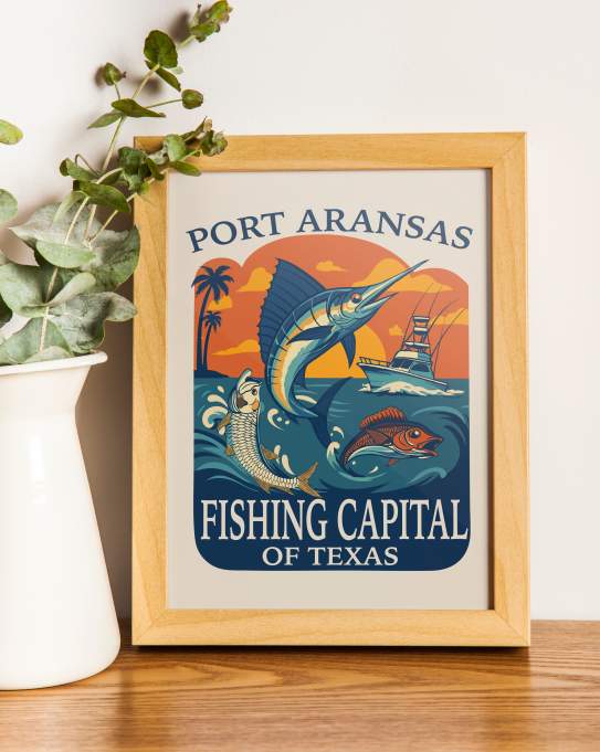 Fishing Capital of Texas Art Print