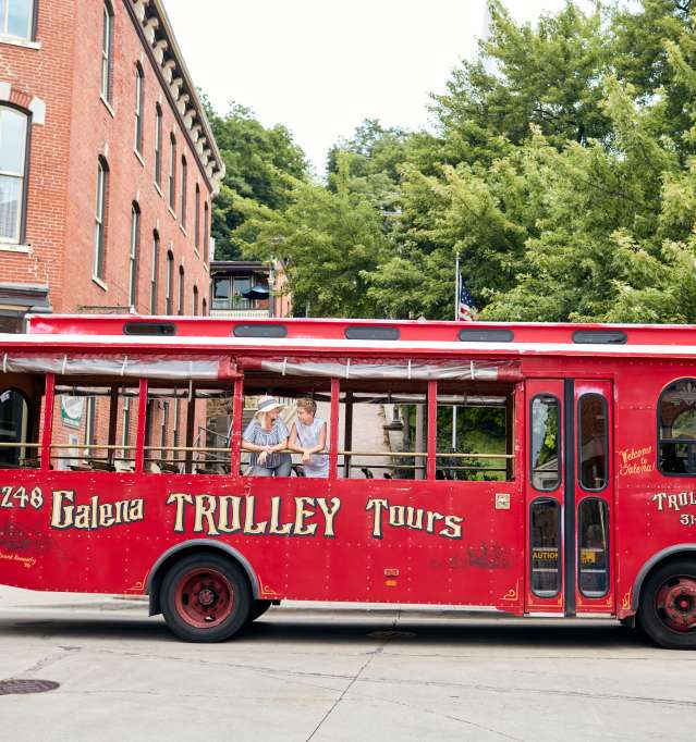 Family on trolley tour