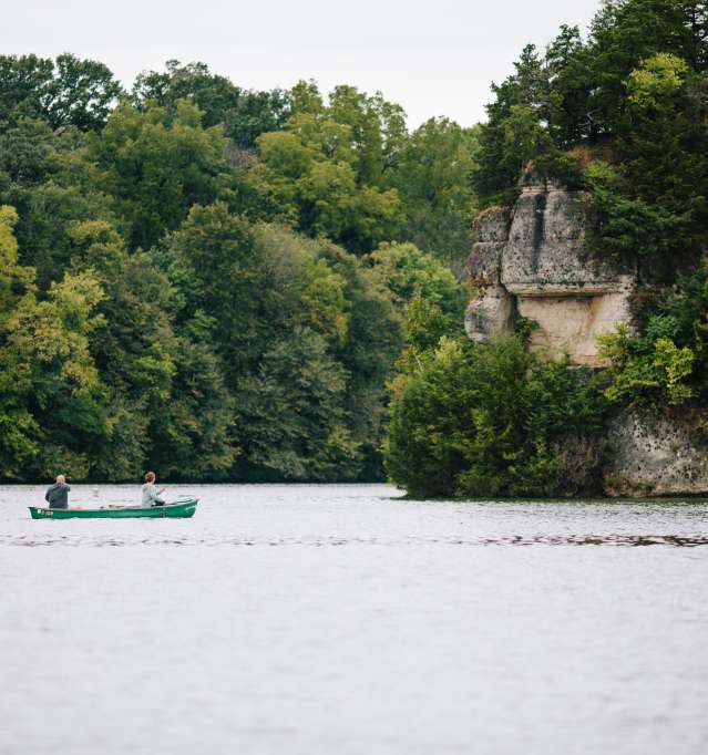 Canoeing on Lake Galena