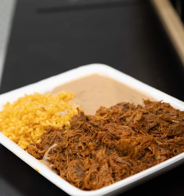 Barbacoa with Rice and Beans