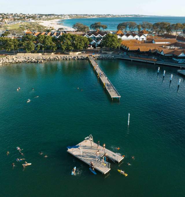 Hillarys Boat Harbour Drone Shot