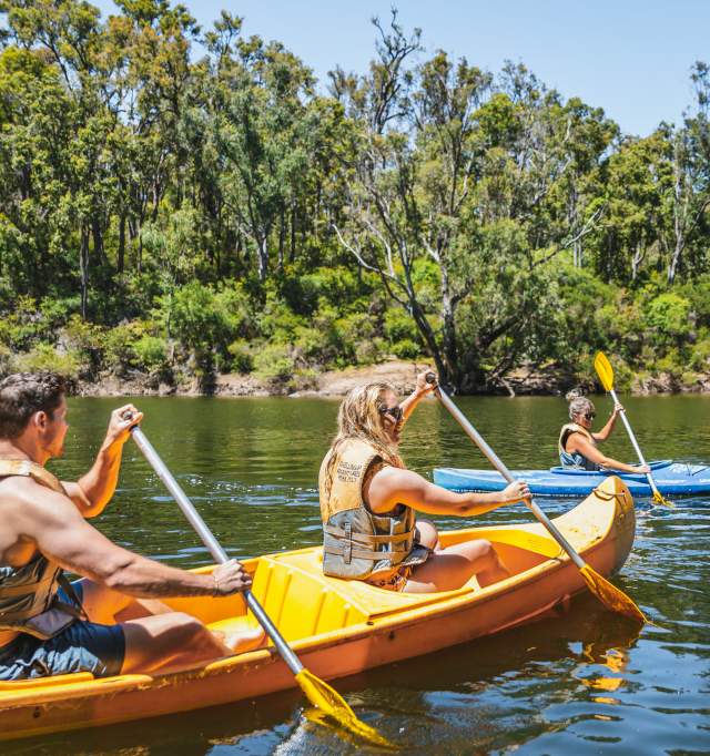 Kayak the waterways near Dwellingup