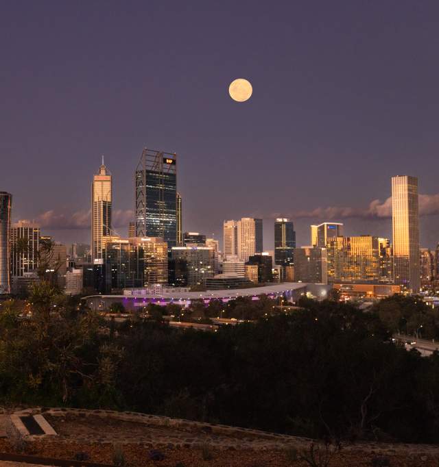 Kings Park Moon Rise August 2026
