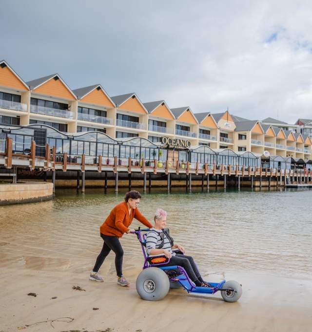 Beach Wheelchair at Swimmers Beach | Mandurah