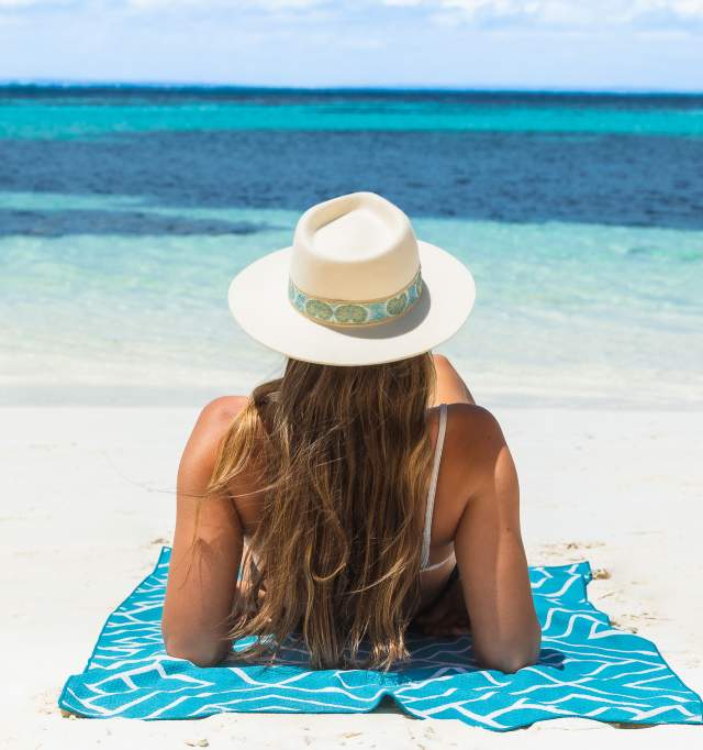 Girl on beach on Rottnest Island