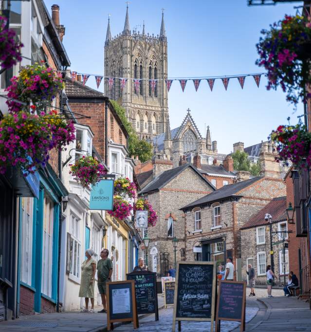 Image shows a picture of The Strait, Lincoln.