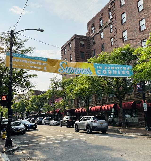 Summer in Downtown street banner